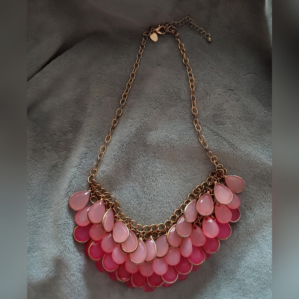 Charming Charlie Pink Layered Necklace